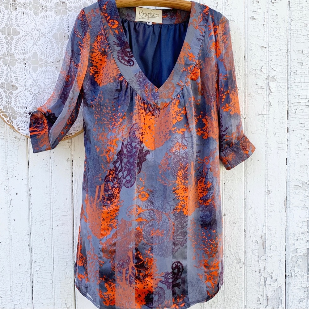 Rory Beca Silk Shift Dress sz M